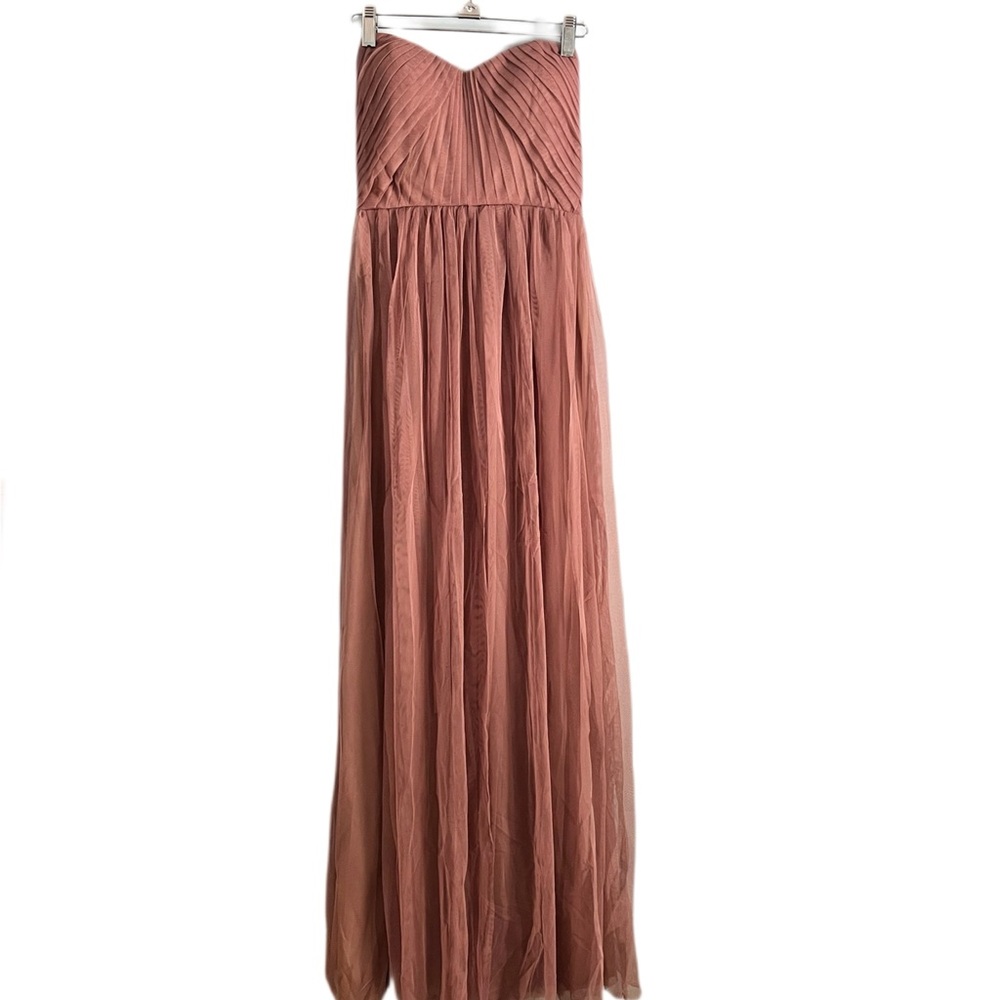 Mauve Tulle Maxi Dress Size XS